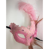 Pink Lace Mardi Gras Mask