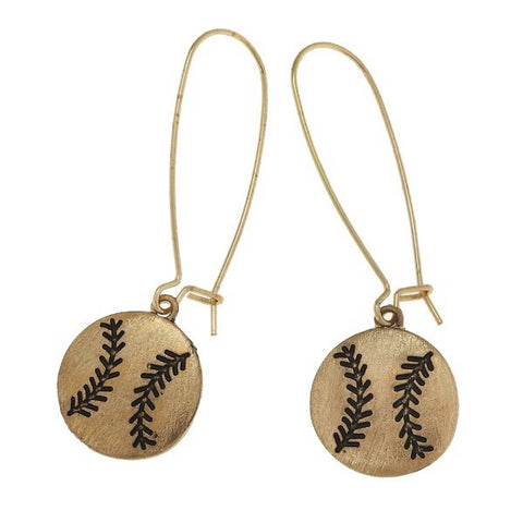 Softball Earrings