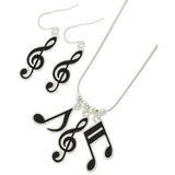 Music Note Necklace Set