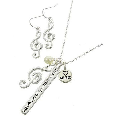 Music Necklace Set