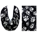 Paw Print Infinity Scarf