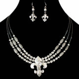 Fleur de Lis Necklace Set