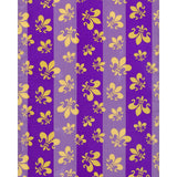 Purple and Gold Fleur de Lis Scarf