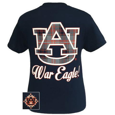 Auburn Tigers Plaid Logo T-Shirt