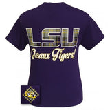 LSU Tigers Plaid Logo T-Shirt