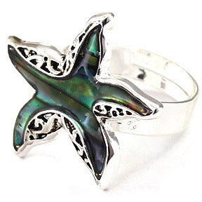 Abalone Starfish Ring