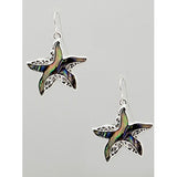 Abalone Shell Starfish Earrings